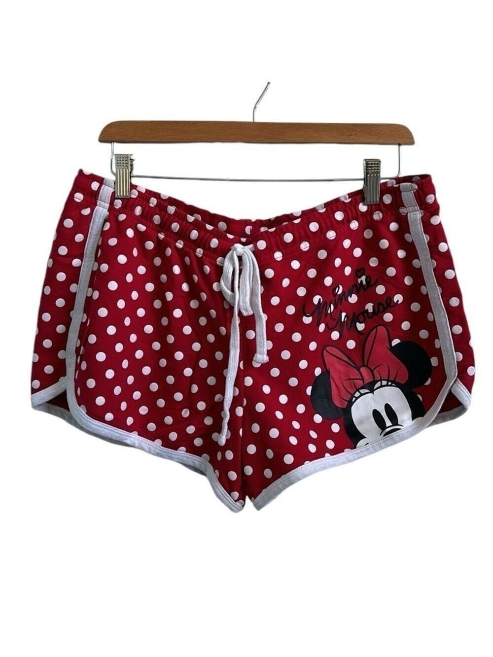 Disney Youth Minnie Mouse Red Lounge Shorts XL 15/17